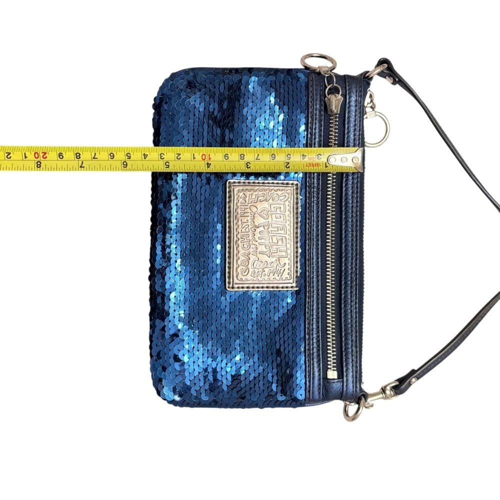 Coach vintage y2k poppy bleh metric sequined mini evening - Picture 5 of 6